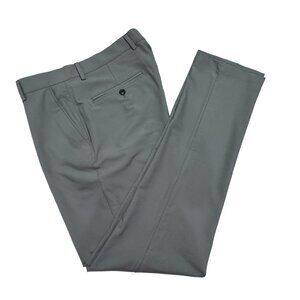 Mens Pants 32x32 Gray Greg Norman Dress Shark Logo Slacks Dress Pants